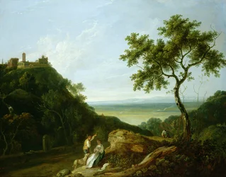 Vista do Tivoli com a Campagna à Distância (óleo sobre tela)