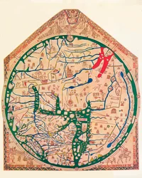 A Mappa Mundi de Hereford, c. 1285, 1912