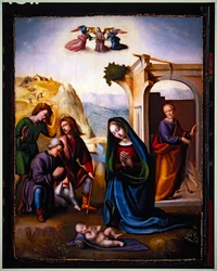 A Adoração dos Pastores (óleo sobre painel)