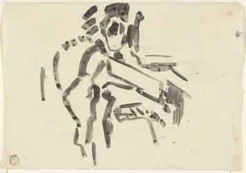 Esboço de uma figura sentada