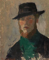 Autorretrato com chapéu preto