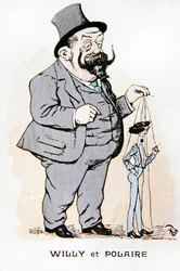 Willy e Polaire, início do século XX (cor litho)