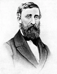 Henry David Thoreau, escritor americano da natureza, 1923.