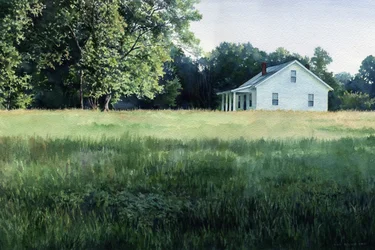 Quinta em agosto, 2001 (aguarela sobre papel)