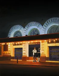 Meia-noite no Shubert, 2014 (óleo sobre tela)