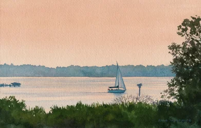 Sailing Home, 2008 (aguarela sobre papel)
