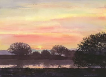 Solstício de inverno, 2014 (aguarela sobre papel)
