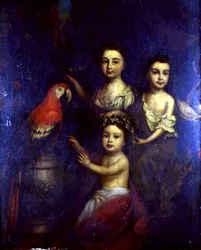 Retrato de Três Crianças com Arara