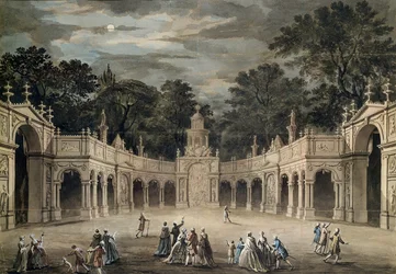 As iluminações na Buckingham House pelo aniversário do rei Jorge III, 4 de junho de 1783