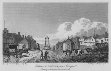 Entrada para Londres a partir de Islington (gravura)