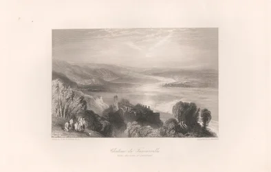 Chateau de Tancarville, com a Cidade de Quilleboeuf