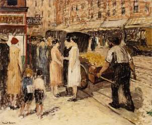 Lower East Side, c.1930 (óleo sobre tela)