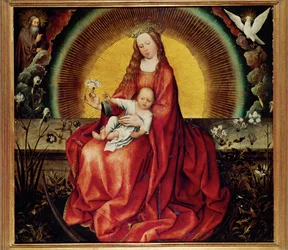 Madona e Menino, início do século XV (pintura sobre madeira)