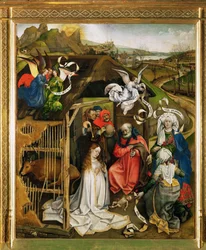 Natividade. Adoração dos pastores. 1420-1430 (óleo sobre madeira)