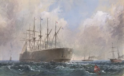Frota de cabos telegráficos no mar, 1865, 1865-66.