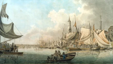 "Billingsgate at High Water", 1792.                                       