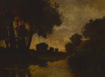 O rio ao pôr-do-sol