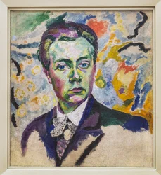 Auto-retrato - Delaunay Robert (1885-1941) - Inverno 1905-1906 - Altura: 0,54 m - Comprimento: 0,46 m - Paris, Centre Pompidou - Musee national d