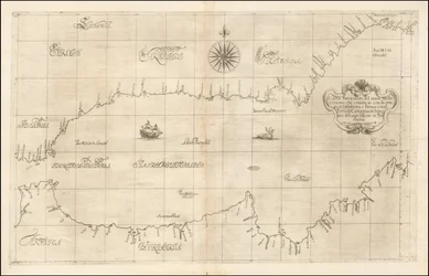 Mapa de 1646 do Mediterrâneo Ocidental e de Gibraltar, de Robert Dudley