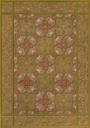 Um painel de couro em relevo de Habenicht, Viena, 1863.
