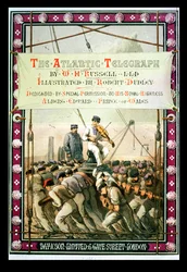 Capa de "The Atlantic Telegraph" de William Howard Russell, publicada em 1866 (litografia a cores) (ver também 192777-791)