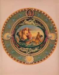 Platô em Majolica Ware, 1863.