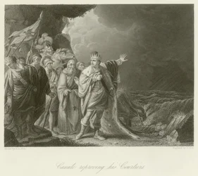 Canute reprovando seus cortesãos