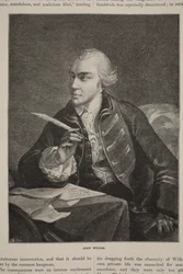 John Wilkes, ilustração de &39;História Ilustrada de Cassell da Inglaterra&39; (foto sépia)