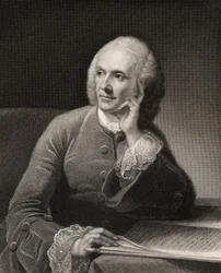 William Hunter, gravado por J. Thompson, da &39;National Portrait Gallery, Volume II&39;, publicado em 1820