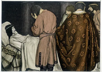 A Morte de Tristão - em "O Romano de Tristão e Iseul", de Robert Engels