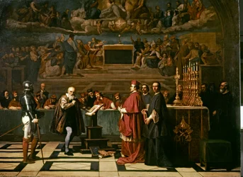 Galileu perante o Santo Ofício em 1632, século XIX (óleo sobre tela)