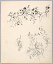 Desenho, Figuras Dançantes, 1882-83