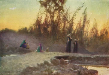 No poço, c1880, 1904