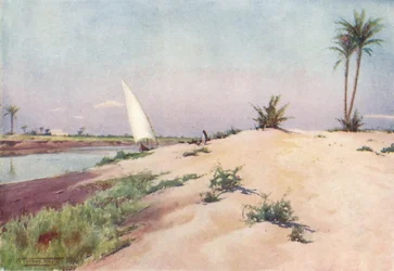 No canal Ismailia, perto de Tel-El-Kebir, c1880, 1904