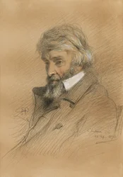 Retrato de Thomas Carlyle 1795-1881, 1875.