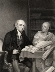 William Carey, gravado por J. Jenkins a partir de «The National Portrait Gallery, Volume III», publicado c.1820