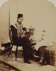 Lockart, 31º (Huntingdonshire) Regimento do Pé, 1856 (foto sépia)