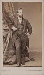 Retrato do pintor Ludwig Knaus 1829-1910.