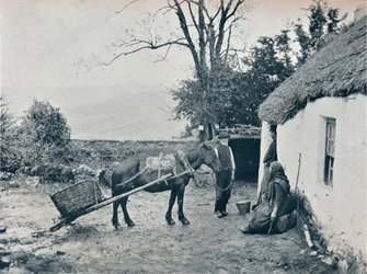 Uma corrediça de relva Gendun, c1903