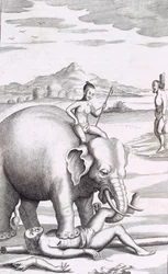 Uma execução por um elefante, pub. 1681.