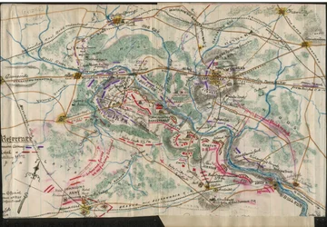 (Mapa da Primeira Batalha de Bull Run) LOC gvhs01.vhs00060