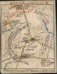 Chancellorsville, Va. Posição dos exércitos em 3 de maio de 1863 das 8h às 5h 1-2h LOC gvhs01.vhs00136