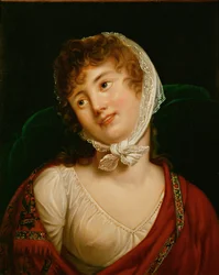 Marie Walewska, amante de Napoleão e mãe do seu filho natural Alexandre ... (óleo sobre tela)