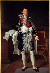 Retrato de Anne Jean Marie Rene Savary, Duque de Rovigo (1774 - 1833) Ministra da Polícia Geral. Pintura de Robert Lefevre (1755 - 1830)