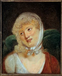 Retrato de Mary Laczinska, Condessa Walewska (1789 - 1817). Pintura de Robert Lefevre (1755-1830)