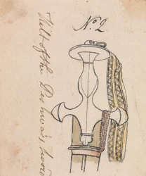 O punho da espada de Peshwa
