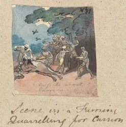 Cena de uma Fome: Quarreling para Carrion