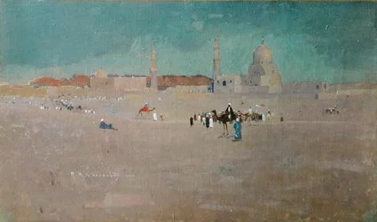 A Scene in Egypt, c.1890 (oil on canvas)