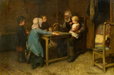 A História do Dilúvio (óleo sobre tela)