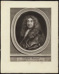 Auto-retrato do gravador francês Robert Nanteuil